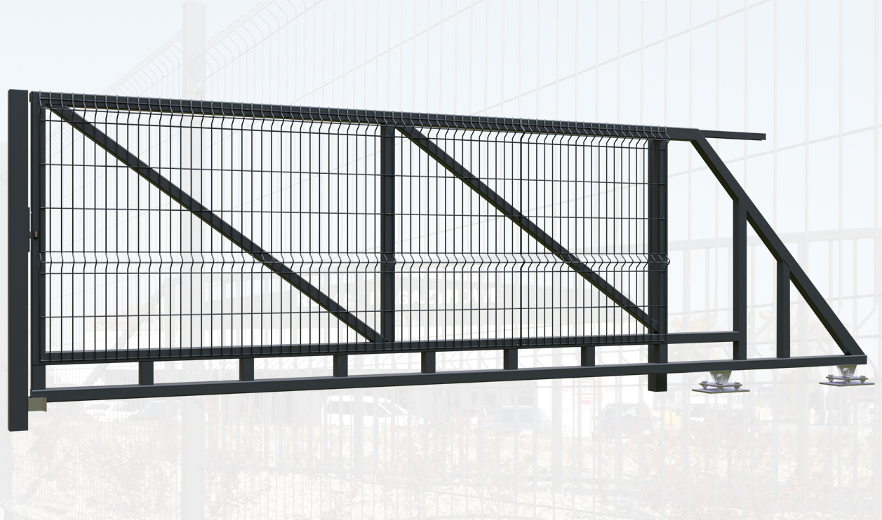 brama przesuwna panelowa 3d oferta bram panelowych